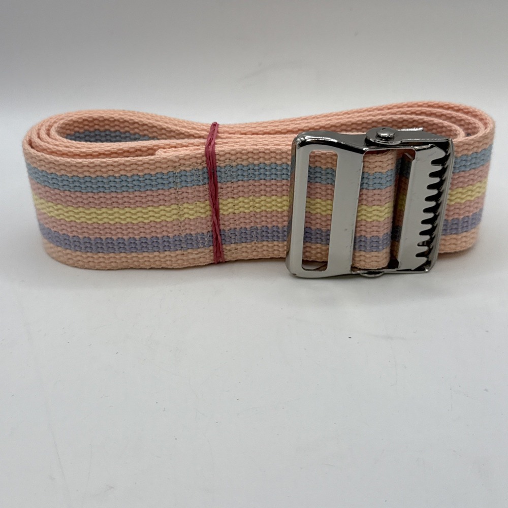 MediChoice Gait Transfer Belt‎ Pink Pastels Medical Woven Fabric Made In USA 60"